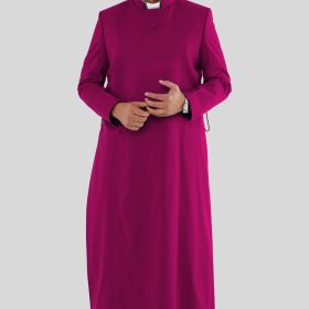 Red Purple Refined Anglican Cassock for Men Tailored for Comfort