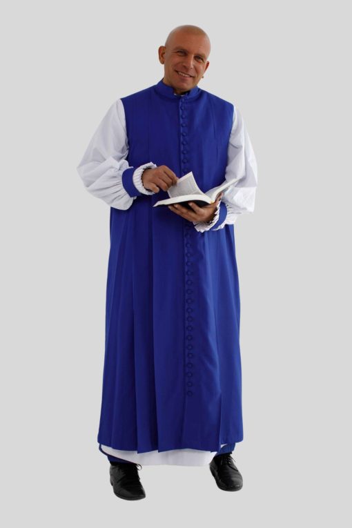 Royal Blue Clergy Chimere for Worship