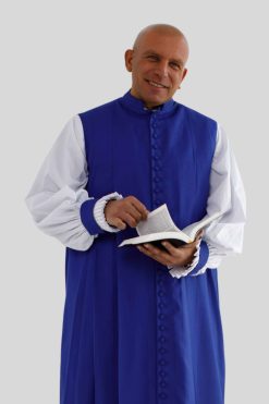 Royal Blue Clergy Chimere for Worship