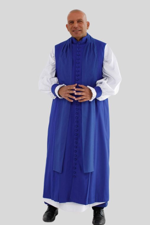 Royal Blue Clergy Chimere for Worship