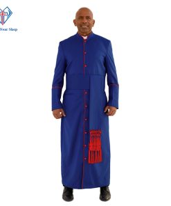 Blessed Style Clergy Robe with Red Trim - Clergy Wear Shop ™