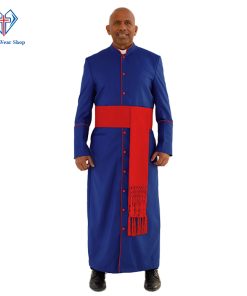 Blessed Style Clergy Robe with Red Trim - Clergy Wear Shop ™