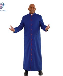 Blessed Style Clergy Robe with Red Trim - Clergy Wear Shop ™