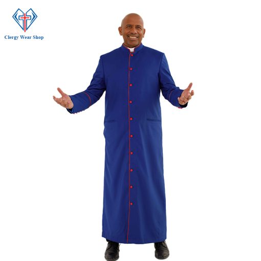 Blessed Style Clergy Robe with Red Trim - Clergy Wear Shop ™