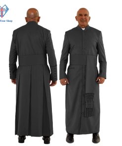 Celestial Black Clergy Robe for Service