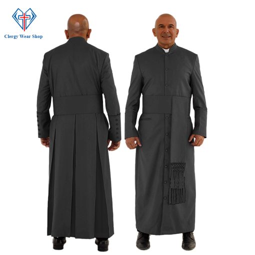 Celestial Black Clergy Robe for Service