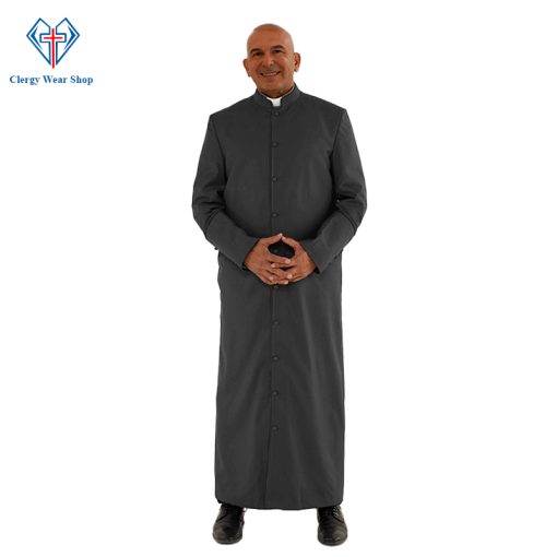 Celestial Black Clergy Robe for Service