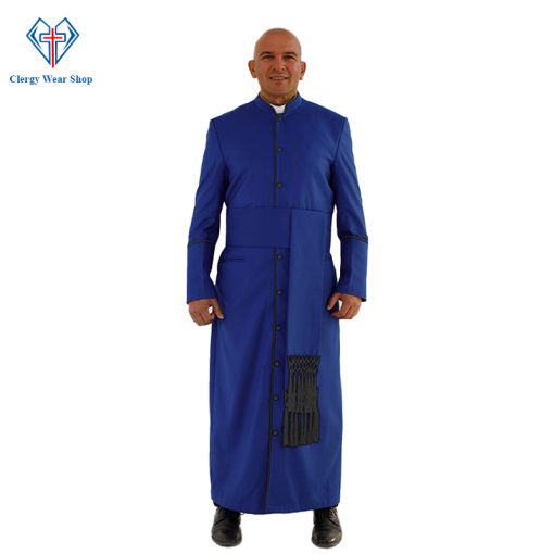 Holy Dignity Clergy Robe with Black Trim - Clergy Wear Shop ™