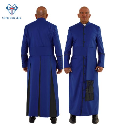 Holy Dignity Clergy Robe with Black Trim - Clergy Wear Shop ™