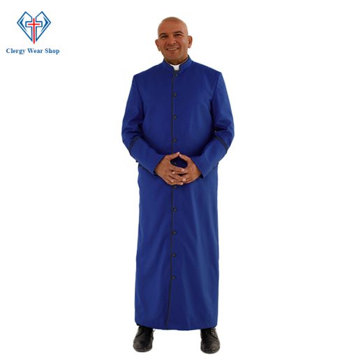 Holy Dignity Clergy Robe with Black Trim - Clergy Wear Shop ™