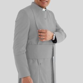 Sophisticated Grey Holy Presence Anglican Cassock Robe