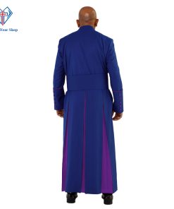 Royal Blue Clergy Robe with Roman Purple Trim