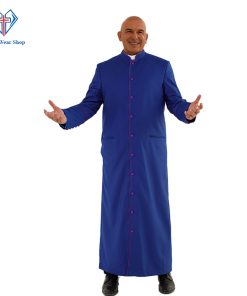 Royal Blue Clergy Robe with Roman Purple Trim