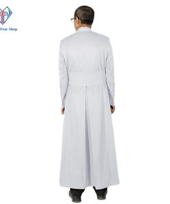 White Clerical Cassock for Religious Services