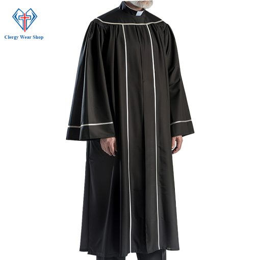 Black Minister’s Pulpit Robe