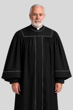 Black Pulpit Robe for Pastor