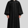 Black Pulpit Robe for Pastor