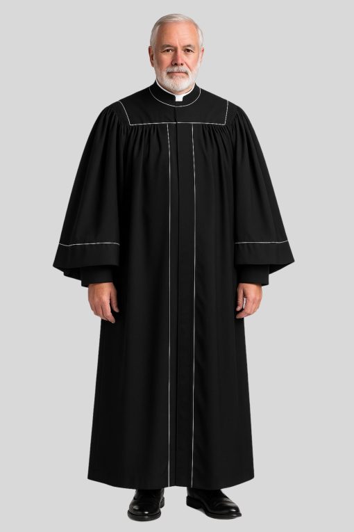 Black Pulpit Robe for Pastor