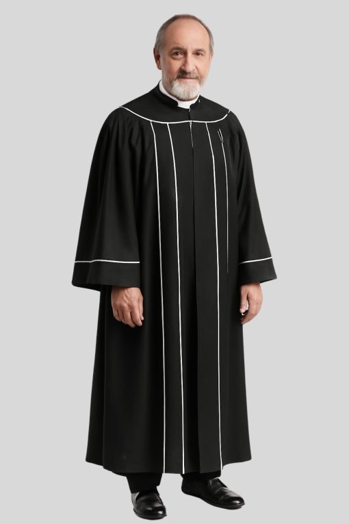 Black Minister’s Pulpit Robe