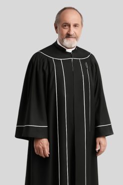 Black Minister’s Pulpit Robe