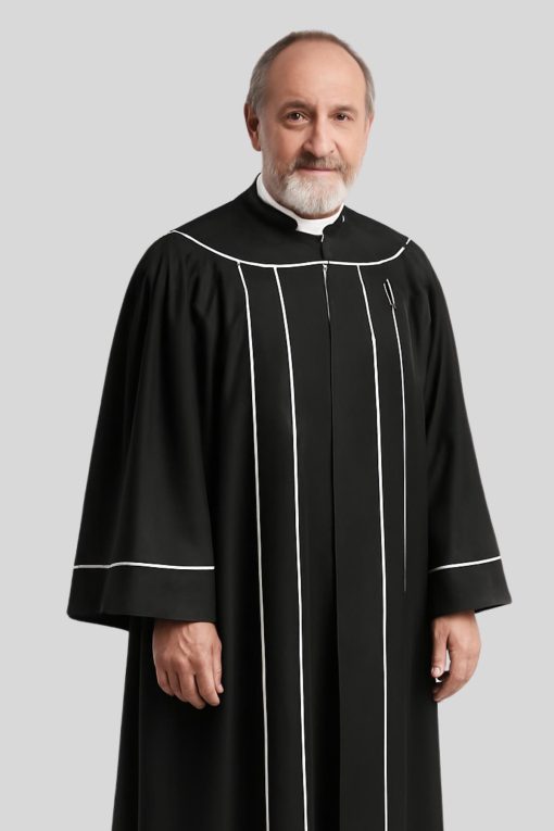 Black Minister’s Pulpit Robe