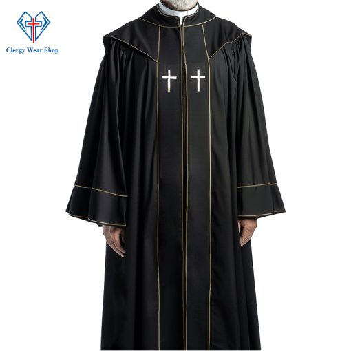 Men's Black Pulpit Robe