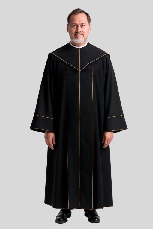 Men's Black Pulpit Robe