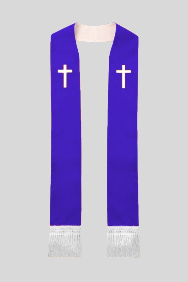 Elegant Pastor Stole for Church and Worship Services