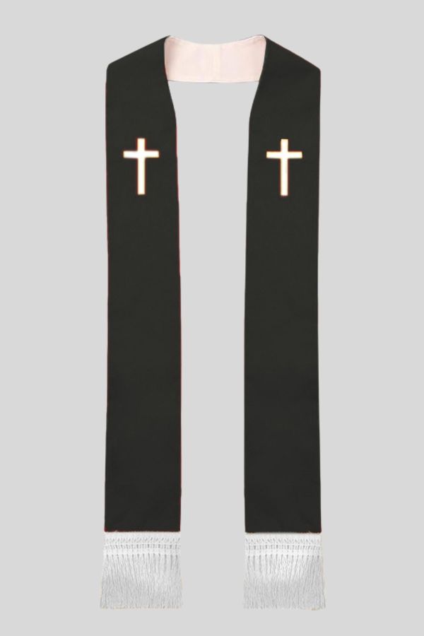 Elegant Pastor Stole for Church and Worship Services