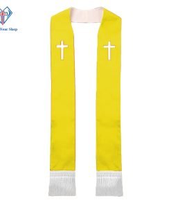 Yellow Pastor Stole for Worship