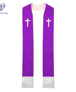 Purple Pastor Stole for Worship