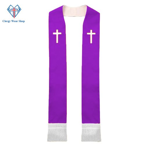 Purple Pastor Stole for Worship