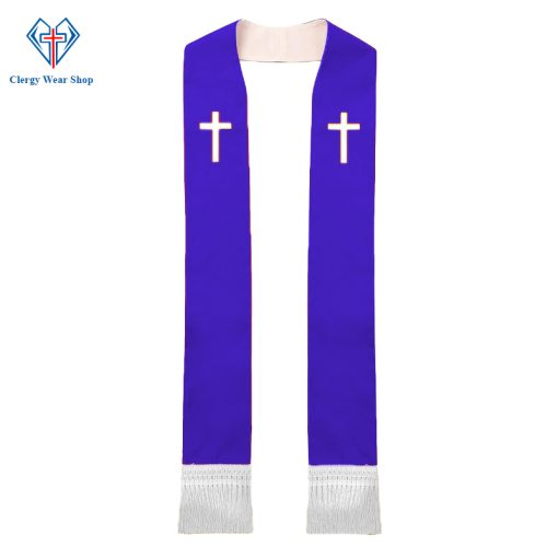 Royal Blue Pastor Stole for Worship