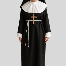 Black Nun Habit for Sisters in Modest Uniform Style