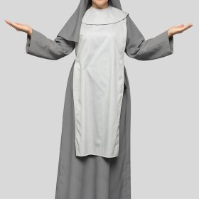 Classic Gray Nun Habit for Women in Religious Wear