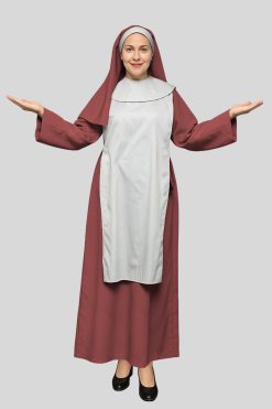 Graceful Brown Nun Habit for Women of Faith