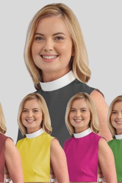 Ladies Neckband Clergy Bib with Comfortable Fit