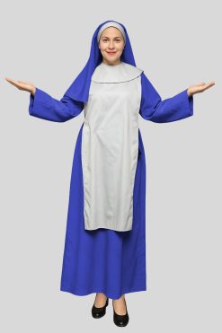 Royal Blue Nun Habit with Comfort Fit for Women