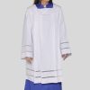 Clergy Surplice with Lace Trim