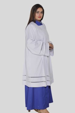 Clergy Surplice with Lace Trim