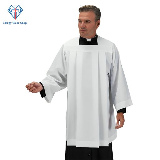 Formal Pleated Clergy Surplice
