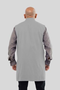 Long Gray Clergy Vest