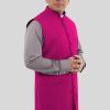 Long Red Purple Clergy Vest