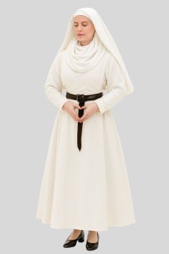 Medieval Monastic Nun's Habit in Modest Cut