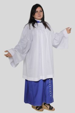 Plain White Clergy Surplice