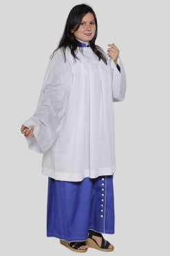 Plain White Clergy Surplice