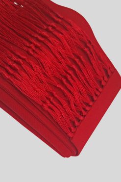 Red Cincture Belt with Fringes for Liturgical Use