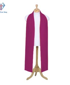 Red Purple Clergy Tippet for Senior Bishops