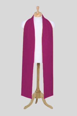 Red Purple Clergy Tippet for Senior Church Bishops