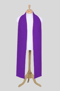 Roman Purple Bishop Tippet Preaching Scarf Style